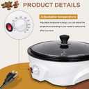 JIAWANSHUN Electric Coffee Bean Roaster for Home Use 1.1lb Capacity Temperature Control (0-240), Non-Stick, Perfect for Beginner Roasting, 1200W, 110V