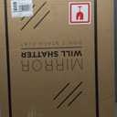 HOMECOOKIN Wood Bathroom Mirrors for Wall Mounted, 20" x 30" Rustic Wood Frame Wall Mirrors Decorative for Living Room or Bedroom Vanity Mirror (Natural) HH