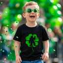 Boys St Patricks Day Shirt for Toddler Girls Funny Saint Patricks Day T-Shirts Kids Short Sleeve Tops Shamrock Tee 2-8Y
