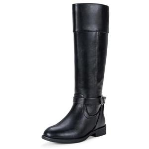 Jeossy Women's Black Riding Boots, Calf Knee High Boots, 951 US - with Zipper (DJY951 Black Size 8)