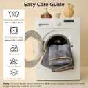 Bedsure Waterproof Blanket for Bed - Sherpa Fleece Waterproof Dog Blankets for Large Dogs, Pet Blankets for Bed/Couch/Dog Crate, Soft Plush Reversible Furniture Protector, Queen, 90"x86", Light Grey