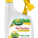 Scotts Liquid Turf Builder with Plus 2 Weed Control ReadyToSpray  Liquid Weed Killer and Grass Fertilizer, HoseEnd Applicator, 32 fl. oz.