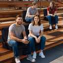 2pcs Stadium Seat for Bleachers with Back SupportPortable Bleacher Chairs with Back and CushionIncludes Shoulder Strap and Cup Holder, 11 inches x 16 inches x 14 inches