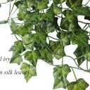4 Bunchs Artificial Plants Hanging Ivy Garland Fake Vines Leaves Greenery Decoration for Home Decoration Wedding Wall Outdoor Garden Party Bar Garland Outside Decor