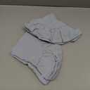 4 Pcs 15 Inch 100% Cotton Scalloped Round Placemats, Thin Light Blue Place Mats with Ruffle, Washable Placemats Table Mats for Kitchen Dining Holiday Gatherings Decor