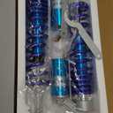 GZYF 15.7" 400mm Motorcycle Air Shock Absorbers,ATV Shock Absorbers Adjustable Go Kart Suspension Universal for HONDA, for Yamaha, for Suzuki, for Kawasaki ATV Go Kart Quad Dirt Sport Bikes (Blue)