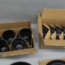 Stone Lain Jules Modern Stoneware 12-piece Round Black Dinnerware Set, Plates and Bowls Sets, Black, 2 Big Plates, 2 Small Plates, 4 Cups, 4 Bowls