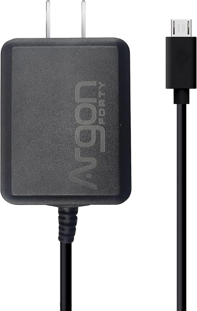 Argon 5.25V 3A Power Supply for Raspberry Pi 3 & Zero | UL Listed Micro USB Charger | Stable 5.25V Output Prevents Undervoltage | 3.3ft Built-in Cable | 100-240V AC Adapter
