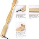 4 x Bamboo Back Scratcher,100% Natural Bamboo Back Scratchers for Itching Relief,Strong & Sturdy 17 inches