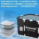 Smartmak Ice Bath Tub with Cover, Portable XL Large Cold Plunge Tub for Athletes, Cold Water Pod Tub Therapy and Recovery, Cold Immersion Training Baths at Home Outdoor Plunge Pool, Black