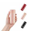 Small Thermo Bottle Mini Vacuum Insulated Water Bottle 200ml/6.8oz Water Flask Stainless Steel Thermal Water Bottles Thermo for Hot and Cold Drinks for Purse Handbag Pocket (Pink)
