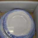 Melamine Dinnerware Sets- 12pcs Melamine Plates and Bowls Set for 4, Suitable for Indoor and Outdoor Use, Blue