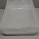 IRIS USA 6 Qt. Storage Bins with Lids, 4-Pack, |Made in USA|, Small Plastic Craft Container Sensory Totes for Art Supplies, Paper, and Office, Stackable - Clear