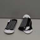 Lux Dual Grip Socks - Soccer Grip Socks for Men and Women. GripArray Performance & Comfort (Large, Black (2 Packs))