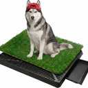 Dog Grass Pad with Tray,30 x 20 Inch Grass Pee Pads for Dogs,Reusable Artificial Turf Puppy Potty Pad with Pull-Out Drawer for Indoor or Outdoor Use, Balcony,Patio,Apartment