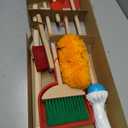 Melissa & Doug Dust Sweep Mop, 6-Pc. Toddler Cleaning Set with Kids Broom & Accessories, Preschool Learning Activities & Kids Toys for Girls & Boys 3+, 30.0 x 9.75 x 4.25