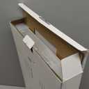 Nxconsu 2Pack Under Shelf Storage Basket Organizer Hanging Holder for Kitchen Cabinet Pantry Cupboard Desk Bookshelf Organization Space Saver Heavy Duty Slide-in Adjustable Mounting Clamp White Large (9.84D * 16.41W * 7.08H)