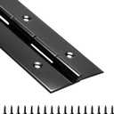 Black Piano Hinge 48 Inch x 2 Inch Open Width