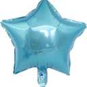 MEETINGU Light Blue Star Shape Foil Balloons 18Inch Light Blue Foil Balloons 10 PCS Baby Blue Star Mylar Balloons for Wedding, Graduation, Baby Shower, Birthday Party Decorations