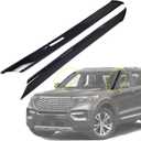 Door Pillar Trim Molding Window Trim Left & Right Front Windshield Side Garnish Outer Pillar Fit for Ford Explorer2020-2025 OE: LB5Z-7803145-AA LB5Z-7803144-AA