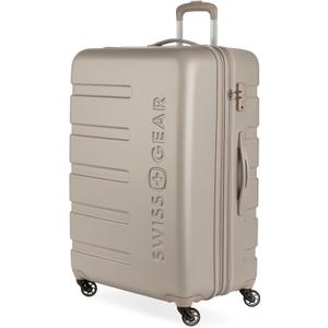 SwissGear 7366 Signature Hardside Expandable Luggage with Spinner Wheels, TSA Lock, Sand, Checked-Large 27-Inch
