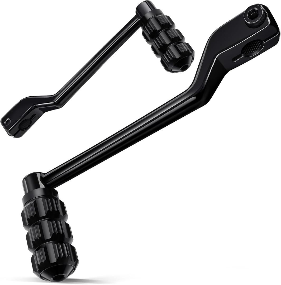 Benlari Heel Toe Shifter Pegs, 304 Stainless Steel Shifter Lever Pegs Fit for Harley Touring Street Glide Road Glide Road King Electra Glide 1988-2024, FL Softail 1986-2017, Trike 2008-2024, Black