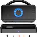 Wireless TV Speaker, Portable TV Audio Amplifier for Hard of Hearing with Loud Volume&Voice Clarifying Mode, Smart TV Speakers with AUX/Optical/HDMI Input, 20-Hour Playing, Easy Plug & Play