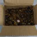 FUTUREPLUSX 5Lb Flat Glass Marbles, 500PCS Amber Yellow Vase Filler Beads Flat Gems Decorative Glass Stones for Table Scatter Hydroponic Plant Decor