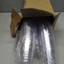 100 Pcs Black Plastic Cups 12 oz Black Rimmed Plastic Cups Heavy Duty Disposable Glasses Clear Cocktail Glasses Drinking Tumblers for Party Wedding Christmas Birthday