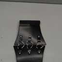 Women Corset Belt Metal O-Ring Heart-Ring Wide Elastic Waspie Waist Belt for Daily Cosplay Halloween Costumes (44" fit waist: 43"-49")