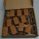 24 Pcs Chair Leg Floor Protectors for Hardwood Floors Rectangle Silicone Covers to Protect Wood Tile Floors Felt Pads Furniture Leg Caps Anti-Scratch Reduce Noise,(Fit L:1-1/2" to 2",W:3/4" to 1")