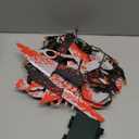 BlcTec Scary Halloween Decorations, 12 FT Halloween String Lights with 16 Fake Bloody Knives & 50 LED Orange Big Bulbs, 8 Modes Battery Operated Bloody Party Supplies for House Dcor