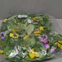 Artificial 20" Spring Summer Wreath with Pansy Flower,Yellow Daisy,Rose Leaf,Eucalyptus Leaf,Fern Branch for Front Door Indoor Outdoor Farmhouse Wall Window Festival Wedding Decor,Gift Box Included