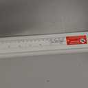 No Drill Cordless Pleated Fabric Shades, White, 34.5" W x 64" H
