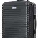 InUSA DEEP Luggage with Dual Spinner Wheels and Studs | Spacious Travel Suitcase with Ergonomic Handles | (28") Hardside Luggage