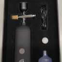 Portable Electric Beard Oil Spray Machine, Cordless Atomizer Sprayer Airbrush Gun for Beard Wash and Conditioner, Nano Mist Sprayer Air Brush Kit for Men's Beard and Mustache (Black, Bare Tool)