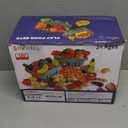 100 PCS Cutting Play Food Toy for Kids Kitchen, Pretend Food Toys for Toddlers, Play Kitchen Toys Accessories with 2 Baskets, Fake Food/Fruit/Vegetable, Birthday Gifts for 3 4 5 Years Old Boys Girls (Blue)