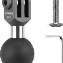 FANAUE GB-01 Action Camera Universal Ball Adapter Interface 1" Ball Assembly,Compatible with GOPRO Hero 9/10/11 and Other Brands of Action Cameras