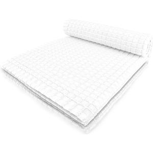 Fecido Classic Kitchen Dish Towels with Hanging Loop - Heavy Duty Absorbent Dish Clothes - European Made 100% Cotton Tea Towels - Set of Two, White