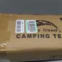 Happy Travel Camping Tent, 4 Person Dome Tents for Camping with Rainfly, Waterproof Clip Easy Setup Portable Family Tent with Mesh Windows, 20% More Headroom Backpacking Tents for Camping & Hiking