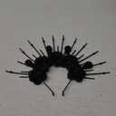 AUOCATTAIL Black Rose Flower Hair Hoop Skull Headband Gothic Cosplay Halloween Party Cosutmes Props Headpiece Accessory