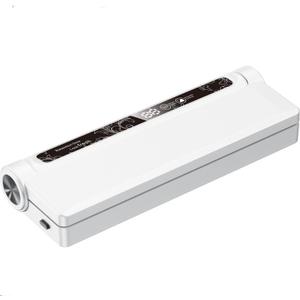 Food Vacuum Sealer Machine, 65KPA Strong Suction, Dry/Wet Modes, 20 Bags Included, Digital Countdown Timer, LED Indicator