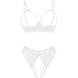 Avidlove Women's Exotic Lingerie Sets Naughty 2 Pieces Bra Panty Set Sexy Cutout Lace Lingerie, Size: S