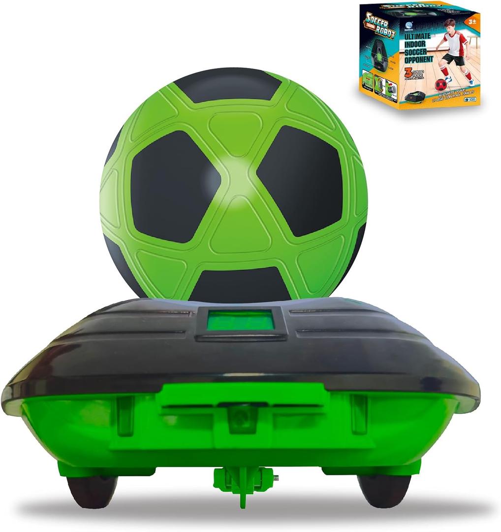 Soccer Bot, Smart Following Soccer Training Equipment with Score Display, Indoor Soccer Toys for Kids & Adults，3 Speed Modes to Boost Speed, Agility, Coordination, Footwork & Ball Mastery