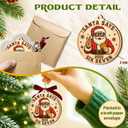 2 x 67 Christmas Ornament - 67 Ornaments for Christmas Tree, Santa Says Six Seven 2025 - Funny 6 7 White Elephant Gifts, Fun for Teen, Kid - Viral Decoration - Meme Acrylic Xmas Gifts