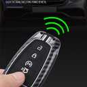 Carbon Fiber Key Fob Cover,Key Cover,Keychain Compatible with Ford F150 F250 F350 F450 F550 Explorer Fusion Escape Edge Expedition