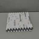 YMMXGE 10-Sheet Peel and Stick Backsplash Stone Marble Tiles, PVC Metal Wall Sticker for Kitchen 9.74 sq .ft (10, White Stone)