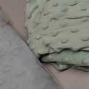 Yoofoss Fleece Baby Sleep Sack 6-12 Months with Plush Dots, TOG 1.5 Baby Wearable Blanket with 2-Way Zipper, Organic Cotton Toddler Sleep Sack Fleece (Medium)