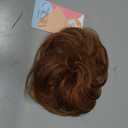 CAISHA 100% HUMAN HAIR Scrunchie Hair Piece Updo Braid Hair Scrunchy Messy Bun Brown Mix H312l  brown mix #4H30 H312l