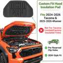 Soundproof Mat for 2024-2026 Toyota Tacoma & 2025-2026 4Runner Hood Insulation Liner Engine Sound Insulation Pad Hood Heat Shield for Tacoma/4 Runner Accessories